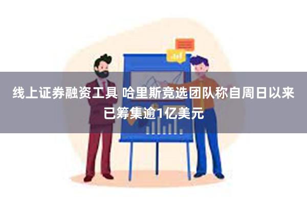 线上证券融资工具 哈里斯竞选团队称自周日以来已筹集逾1亿美元