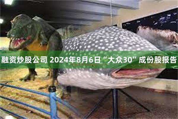 融资炒股公司 2024年8月6日“大众30”成份股报告