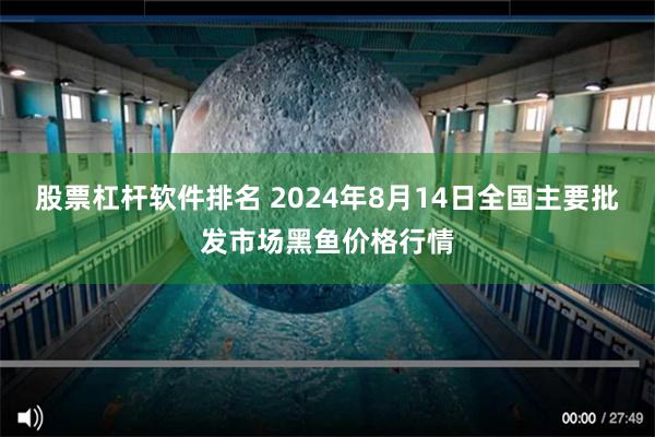 股票杠杆软件排名 2024年8月14日全国主要批发市场黑鱼价格行情