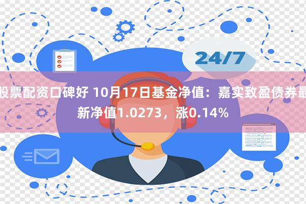 股票配资口碑好 10月17日基金净值：嘉实致盈债券最新净值1